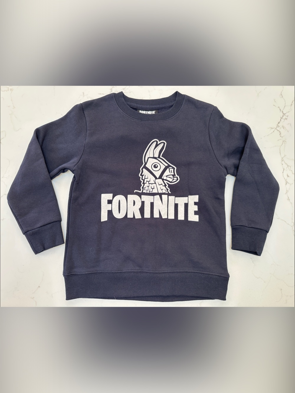 Fortnite llama sweatshirt boys size 6 NWT gamer